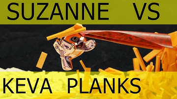 Suzanne vs Keva Planks - Blender