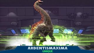 Unique Immune Brachi Tank! Ardentismaxima Showcase! | Jurassic World Alive 1.8