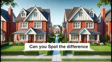 Spot the Differences. Two mirror images with 6 differences #spot #math. Puzzle. #challenge