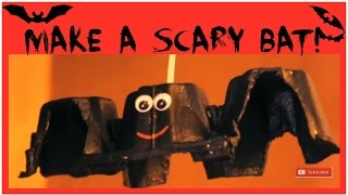 How to Make a Bat from Recycled Egg Carton, Recycle, Re-use! Fun Kids Activity