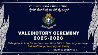 SJBHS || VALEDICTORY CEREMONY 2025-2026