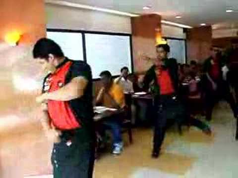 a normal day at the agra pizza hut. The song is named Kala Chasma www.youtube.com