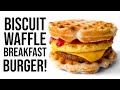 Biscuit waffle breakfast burger vegan shorts