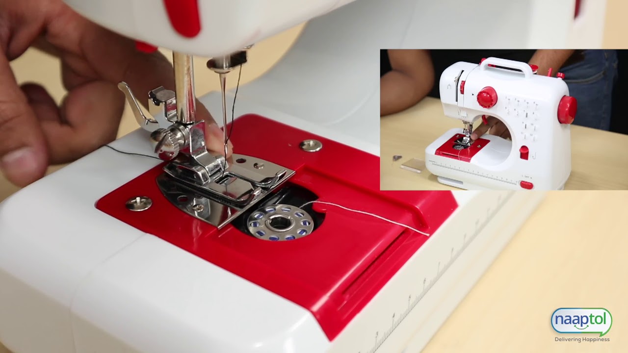 LQKYWNA Sewing Machine Double Speed 12-Function Mini Desktop Sewing Machine Interest Development Double Thread Sewing Collapsible for Fabric Clothing Kids Cloth DIY Sewing Works with Night Light 