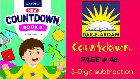 COUNTDOWN~ CLASS 2~ pg#46~ Subtraction.