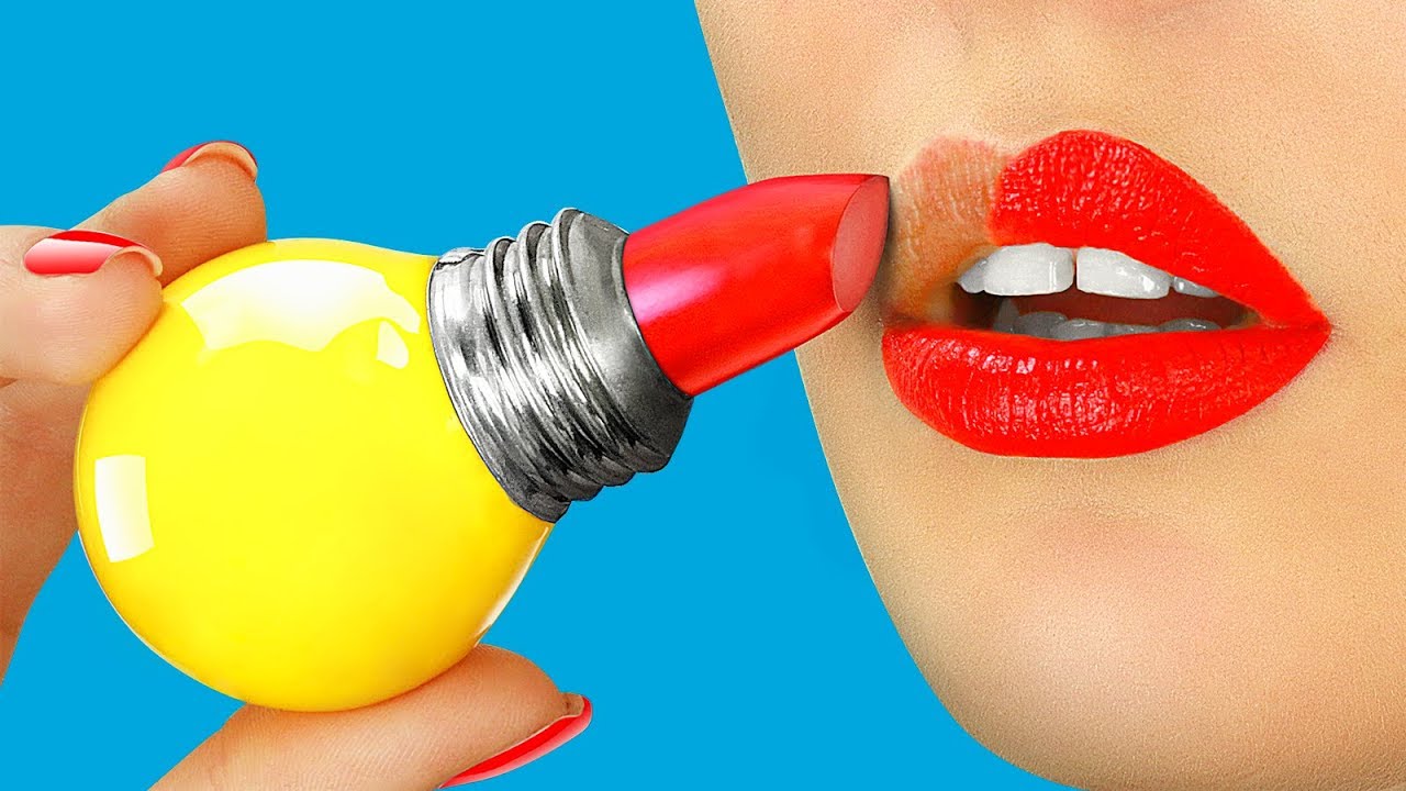 10 IDEIAS ESTRANHAS DE MAQUILHAGEM / PEGADINHAS DE MAQUIAGEM ENGRAÇADAS dicas de maquiagem para pele morena e oleosa