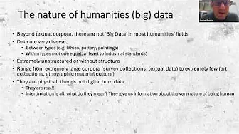 SORS: Computational research in the Humanities: current state and future potential