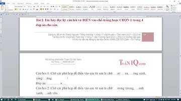 Đề ôn thi Trạng Nguyên Tiếng Việt lớp 1 cấp Huyện Vòng 17 năm 2021-2022 (Có đáp án)