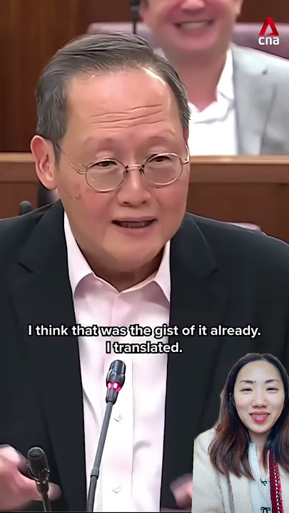 A Singporean politician quotes a Cantonese movie dialogue in Parliament 新加坡人力部长与议员交锋　抛刘德华金句“讲你又不听”