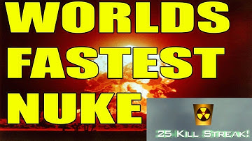FASTEST EVER MW2 NUKE UNDER 30 SECONDS!!! *NEW WORLD RECORD* *2020*