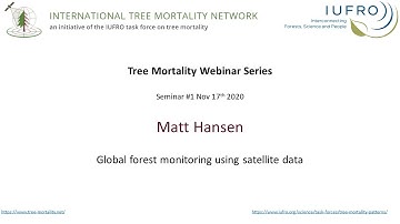 ITMN Seminar #1 - Global forest monitoring using satellite data