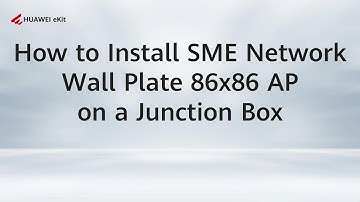 How to Install SME Network Wall Plate 86x86 AP on a Junction Box