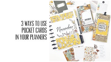 Three Ways to Use Cocoa Daisy Pocket Cards in Your Planner