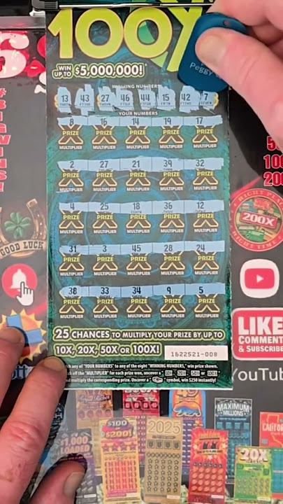 lottery scratcher 100x great win #lottery #lotterytickets #lotto #win