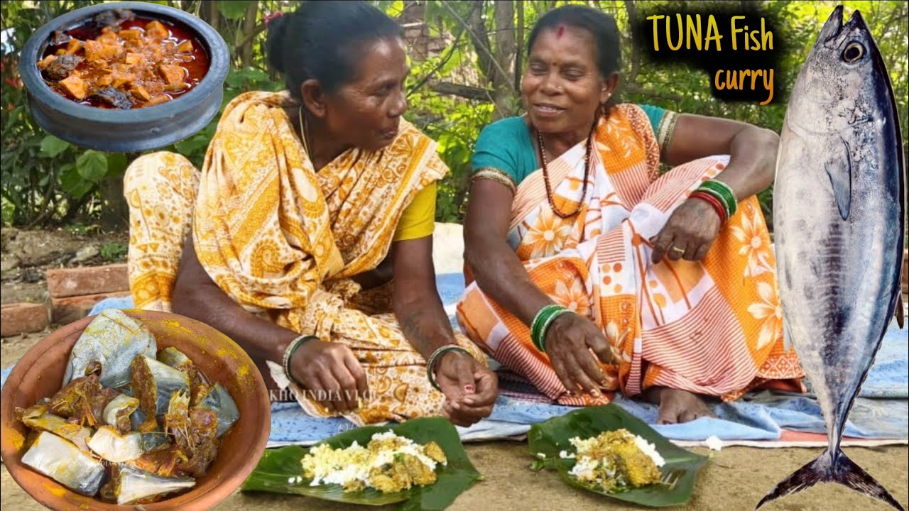 Tuna Fish Curry|Tribal Style Making|tribal woman|Village Style Cooking|The Tribal  Kitchen|Odisha 
