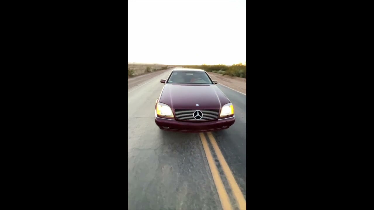 1999 Mercedes Benz CL500 Ruby Red (720p)