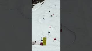 Kid fell over in front of me 💀 #ski #snowboard #slalom #snow #winter