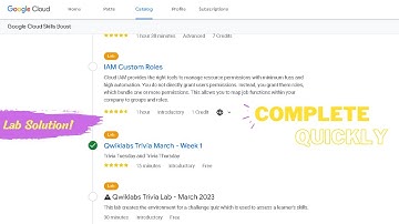 Qwiklabs Trivia March - Week 1 Challenge Lab Solution || Google Arcade Swags || Complete Quickly