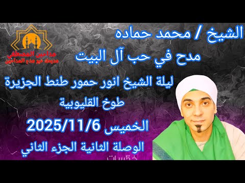 مدح في حب آل البيت الشيخ محمد حماده ليلة الشيخ انور حمور طنط الجزيرة طوخ القليوبية 2025 11 6