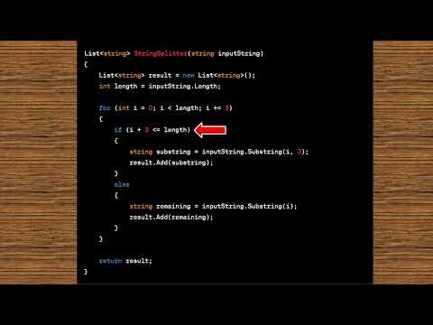 Splitting Strings For Fun with a Function in C# - Easy Programming Exercise