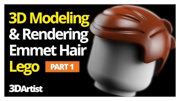 Emmet Hair - Lego Minifigure | 3D Modeling | Rendering | Maya (Part 1/3)