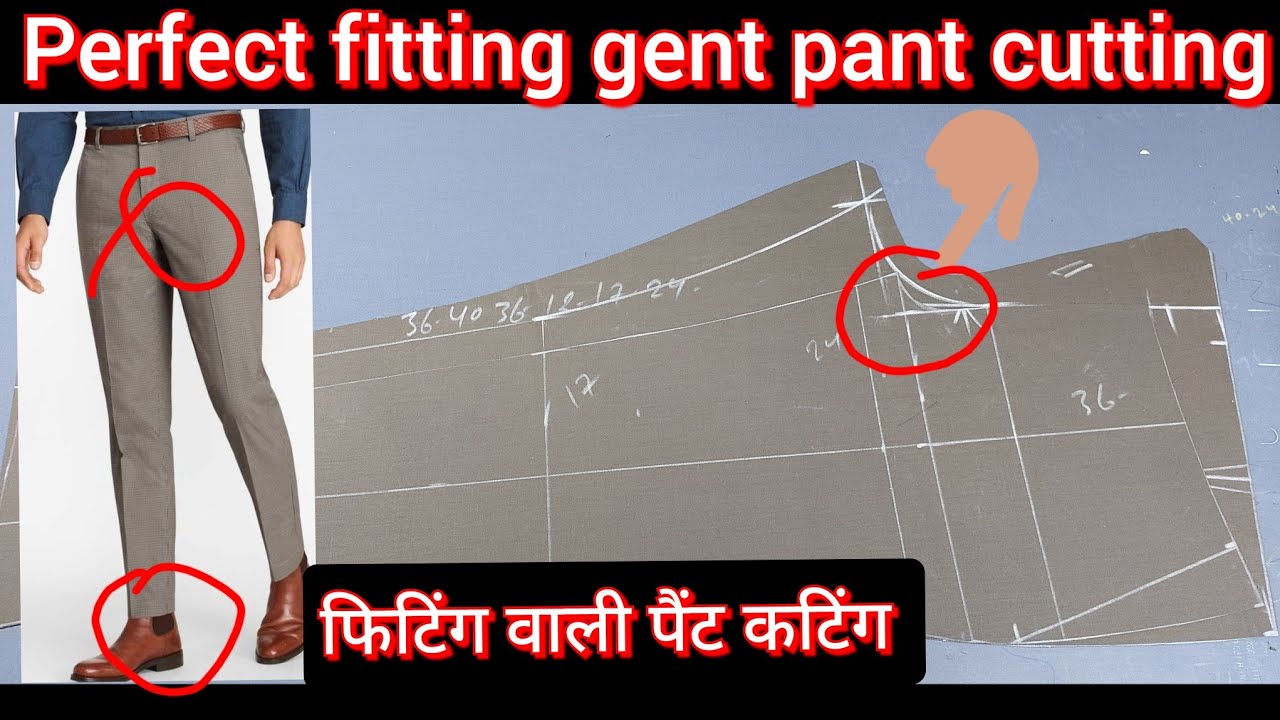 New model Italian pant cutting gent's pant cutting and stitching