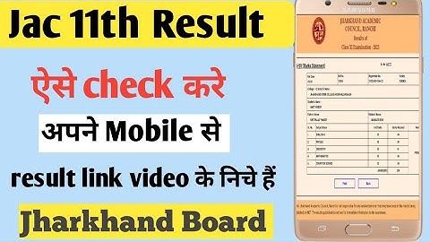 Jac result 11th 2023 // jharkhand Board Result 11th 2023 @onlinesewaa