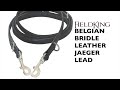Fieldking belgian bridle leather jaeger lead