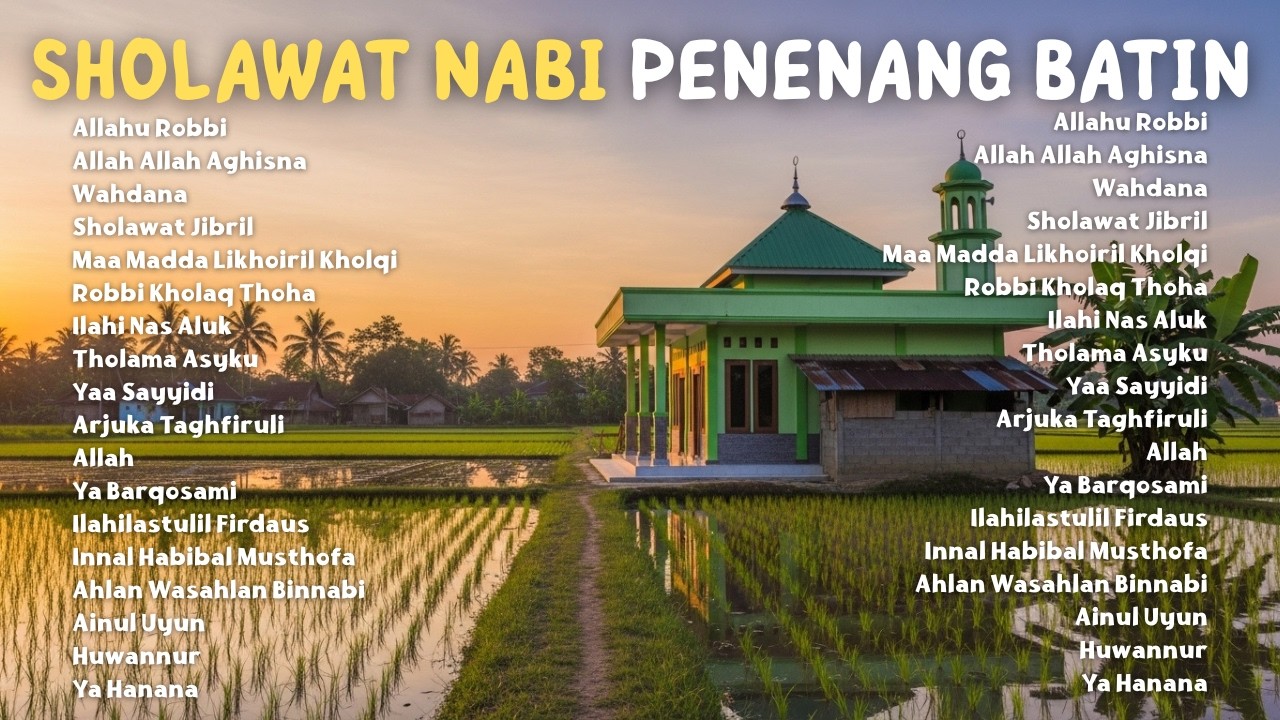 Allahu Robbi, Allah Allah Aghisna | Kumpulan Sholawat Nabi Merdu Terbaru 🌙 Penenang Hati & Batin
