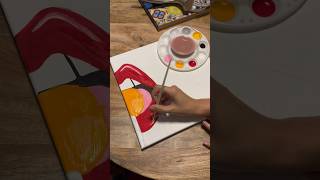 Creating Trippy Acrylic Art #shorts