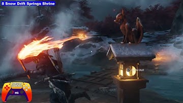 All Teshio Ridge Nine Tails Fox Statue and Torche Puzzle Solution Guide - Ghost of Yotei