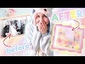 I PAINTED MY ROOM PASTEL RAINBOW!! | Home Makeover: Kawaii Studio Edition