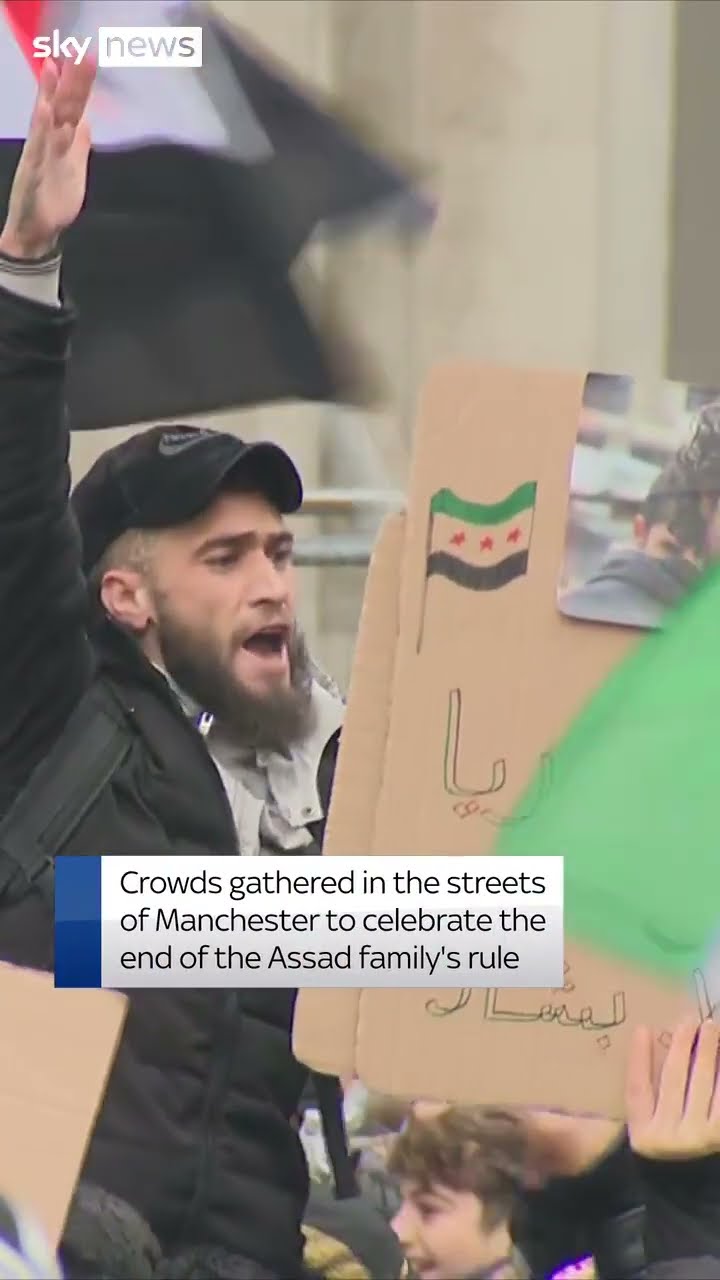 Syrians in Manchester celebrate