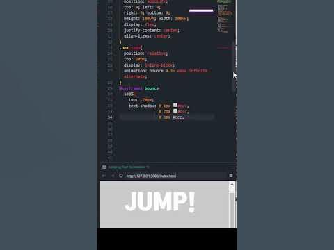 Jumping Text Animation in CSS #css #coding #animation - YouTube