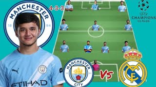TODAY MATCH~Manchester City Vs Real Madrid~Potential 4-3-3 LineUp In UCL Leg 2 Round 16 Season 25/26