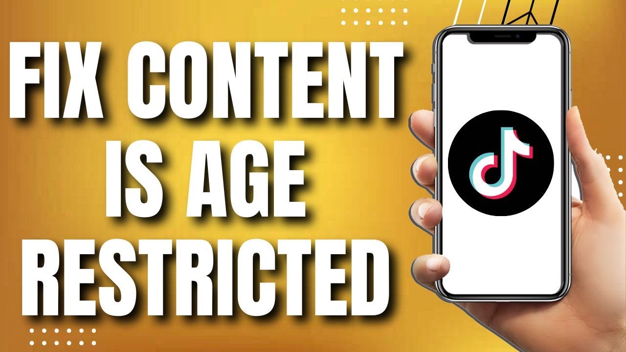 How To Fix This Content Is Age Restricted TikTok (Easy Tutorial) - YouTube