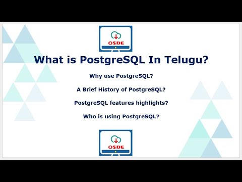 What is PostgreSQL in Telugu?