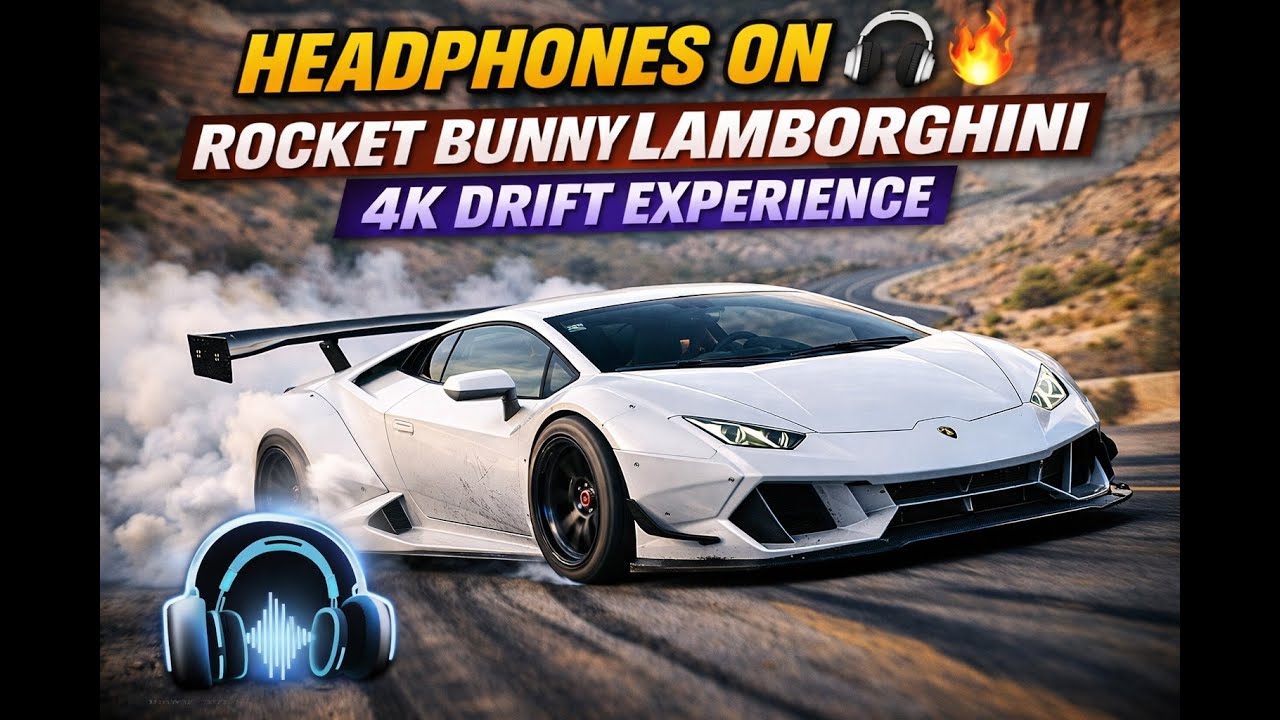 HEADPHONES ON 🎧 Lamborghini Huracán DRIFTING in 4K 60FPS | PURE AUDIO EXPERIENCE