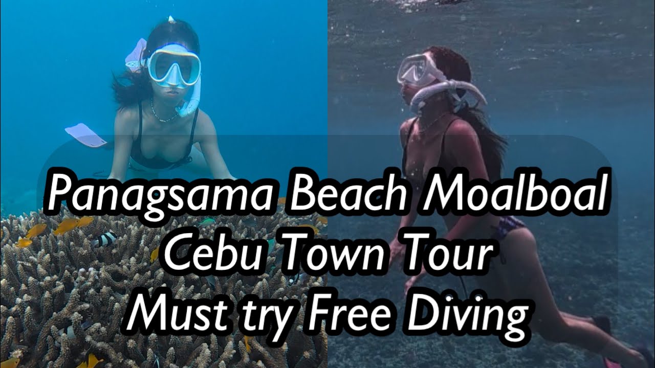 Basdiot Panagsama Beach Moalboal Cebu Town Tour Must try Free Diving it ...