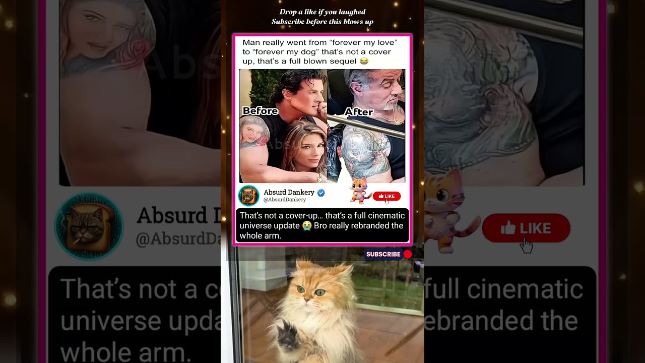 Bro didn’t do a tattoo cover-up… he did a DLC 😭💀 