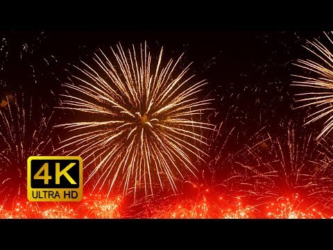 Colorful Firework With Sounds. Screensaver