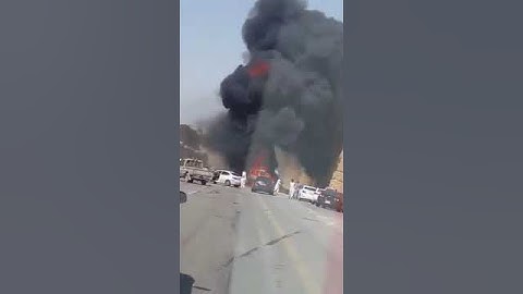 احتراق سيارة في طلعة الغاط