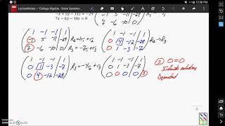 Solving Dependent Systems with Matrices