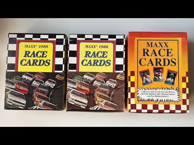 1988 maxx race cards first annual edition 1988 MAXX Myrtle Beach, Charlotte, & 1989 MAXX Boxes | The Holy Trinity of  NASCAR Card Boxes