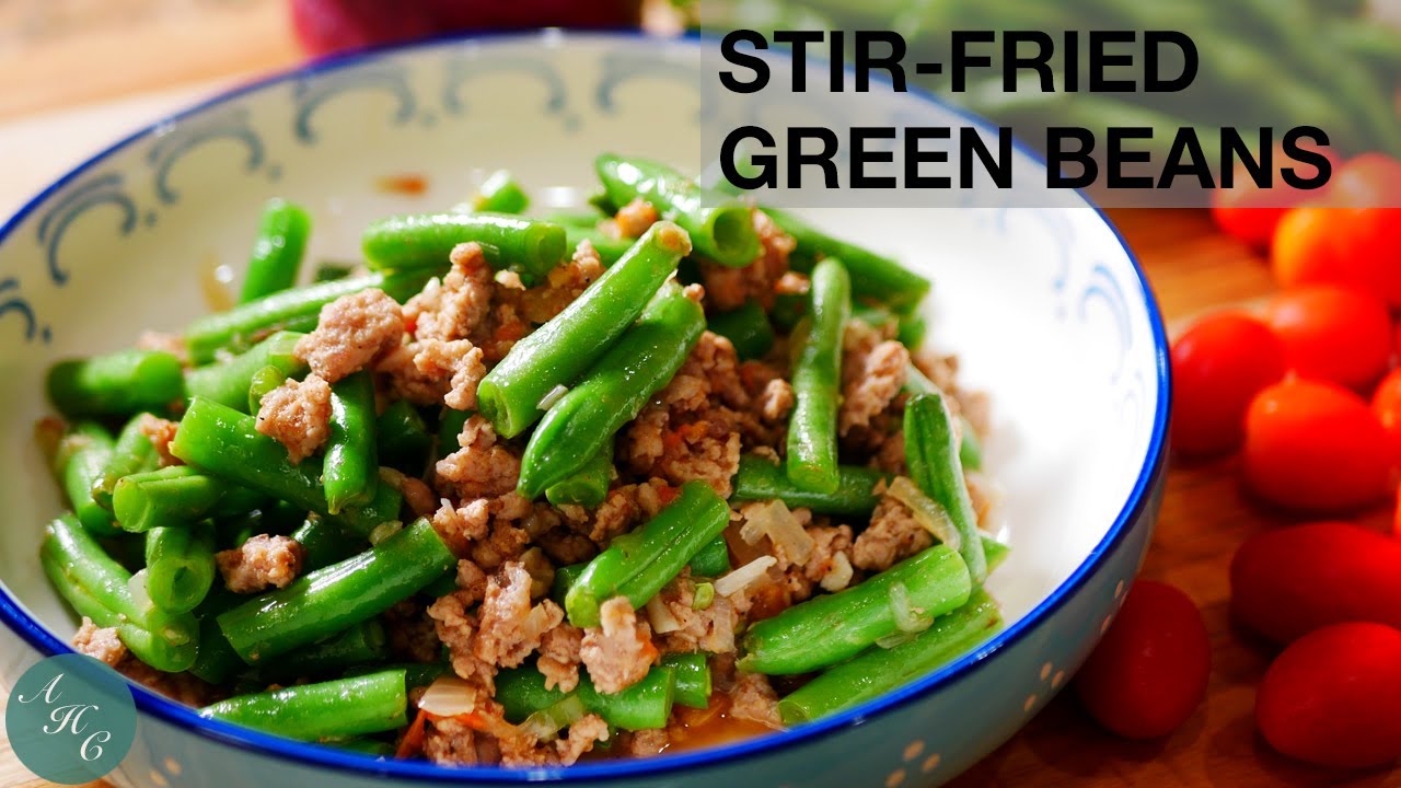 Under 10 STIRFRIED GREEN BEANS EASY RECIPE YouTube