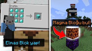 BLOĞU BULAMAYAN KAYBEDER!! (minecraft görev yarışı)