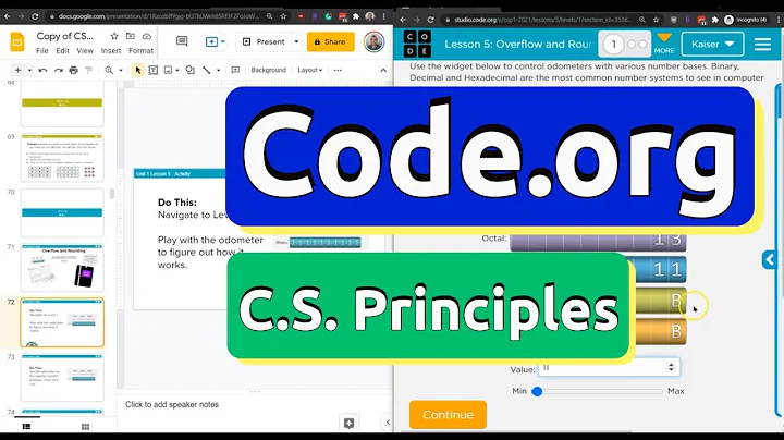 Code.org Lesson 5.1 Overflow and Rounding | Tutorial and Answer | Unit 1 CS Principles