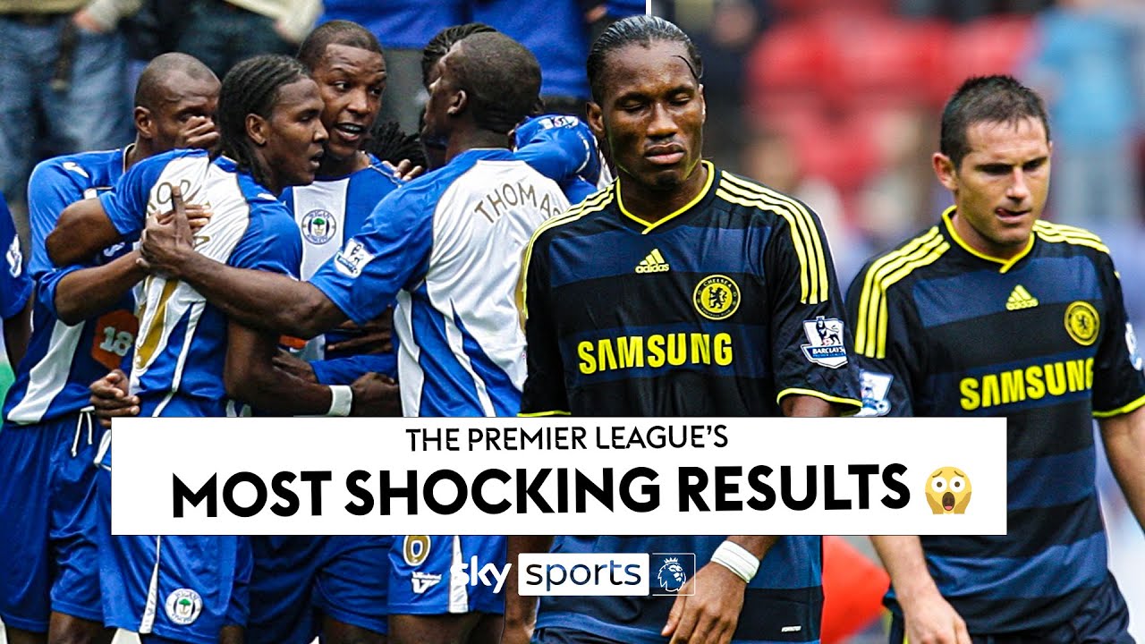 Most SHOCKING Premier League results! | When Wigan SHOCKED Ancelotti's Chelsea! | Wigan 3-1 Chelsea