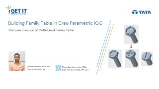 Family Tables and Advanced Relations | PTC Creo 10.0 by i GET IT Learning for Engineers 311 views 6 months ago 22 minutes