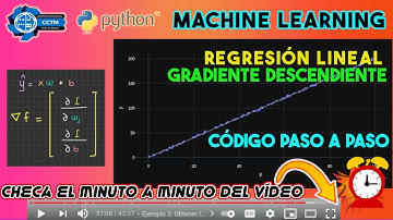 🤓 Regresión lineal con Gradiente descendiente para optimizar parámetros en Python | Machine Learning